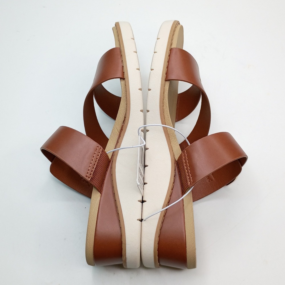 Anne Klein Aklalasa Wedge Sandal Women Size 6 Cognac Brown iflex AKLALASA-C - Picture 8 of 10